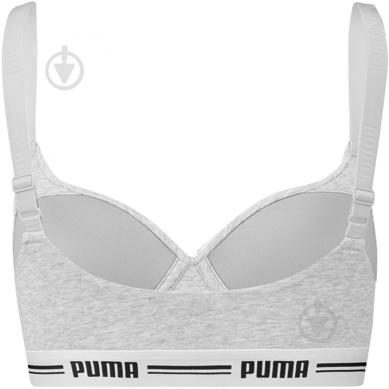 Бра Puma WOMEN PADDED TOP 1P HAN 90786303 р.XS серый - фото 2