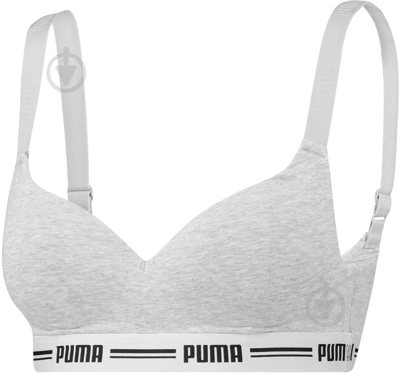 Бра Puma WOMEN PADDED TOP 1P HAN 90786303 р.XS серый - фото 3