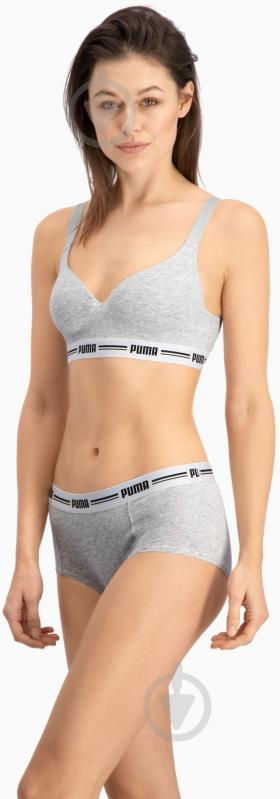 Бра Puma WOMEN PADDED TOP 1P HAN 90786303 р.XS сірий - фото 7