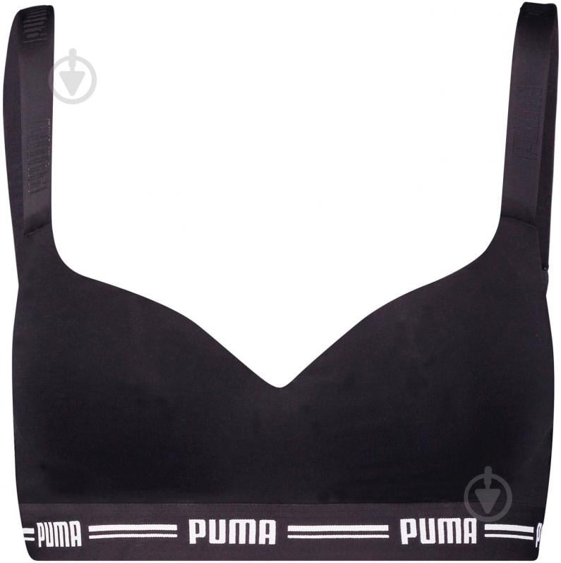 Бра Puma WOMEN PADDED TOP 1P HAN 90786304 р.XS чорний - фото 1