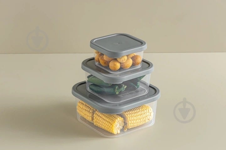 Контейнер Idea Home 00812 Quick Box Gray 0.9 л (00812 Gray) - фото 3