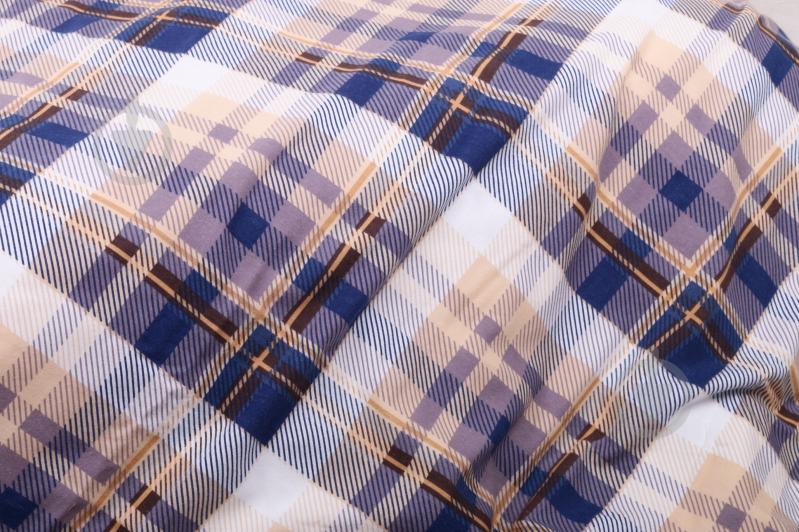 Пододеяльник Клетка синяя (фланель) 200x220 см La Nuit - фото 2 Пододеяльник Клетка синяя (фланель) 200x220 см La Nuit - фото 2