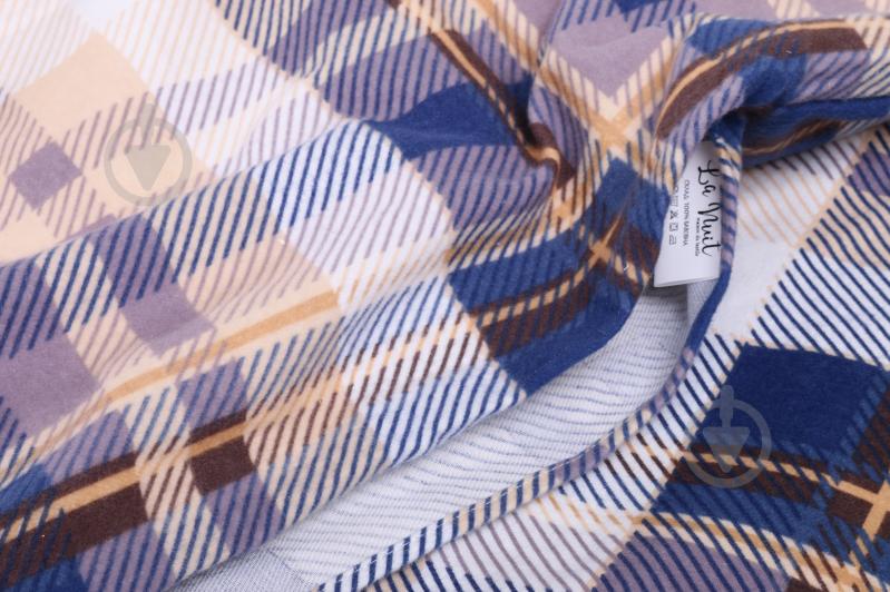 Пододеяльник Клетка синяя (фланель) 200x220 см La Nuit - фото 3 Пододеяльник Клетка синяя (фланель) 200x220 см La Nuit - фото 3