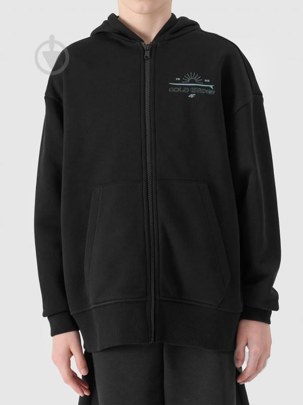 Джемпер 4F SWEATSHIRT M1522 4FJWSS25TSWSM1522-20S р.164 чорний - фото 4
