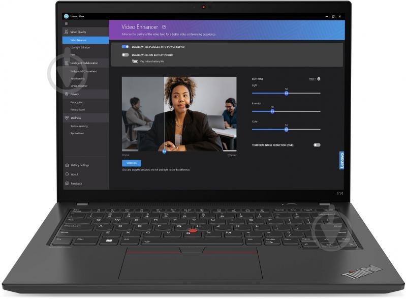 Ноутбук Lenovo ThinkPad T14 Gen 4 14" (21HD004VRA) thunder black - фото 4