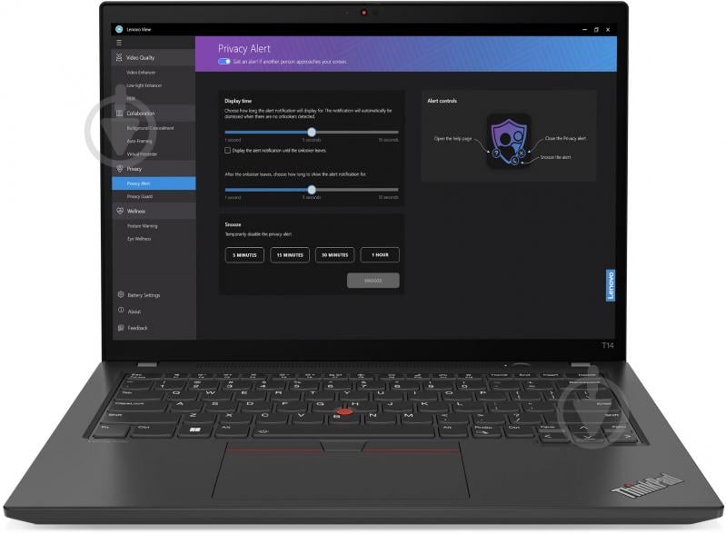 Ноутбук Lenovo ThinkPad T14 Gen 4 14" (21HD004VRA) thunder black - фото 2