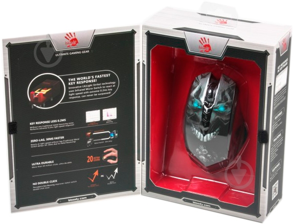 Миша A4Tech R80 Skull (R80 Bloody (Skull)) - фото 3