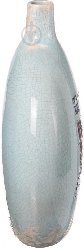 Ваза керамическая Бабочка 24,5 см 24,5 см голубая HG00058A0-H7634 - фото 3