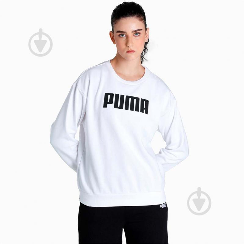 Свитшот Puma ESS CREW SWEAT TR 84719902 р. XL белый - фото 1