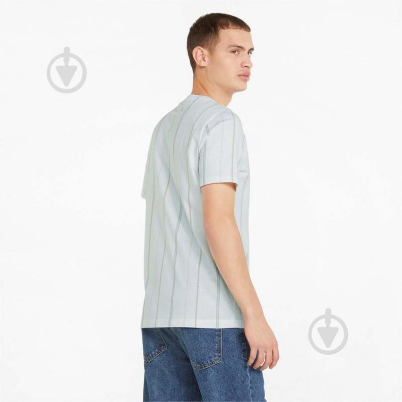 Футболка Puma MODERN BASICS STRIPE TEE 84740802 р.M белый - фото 2