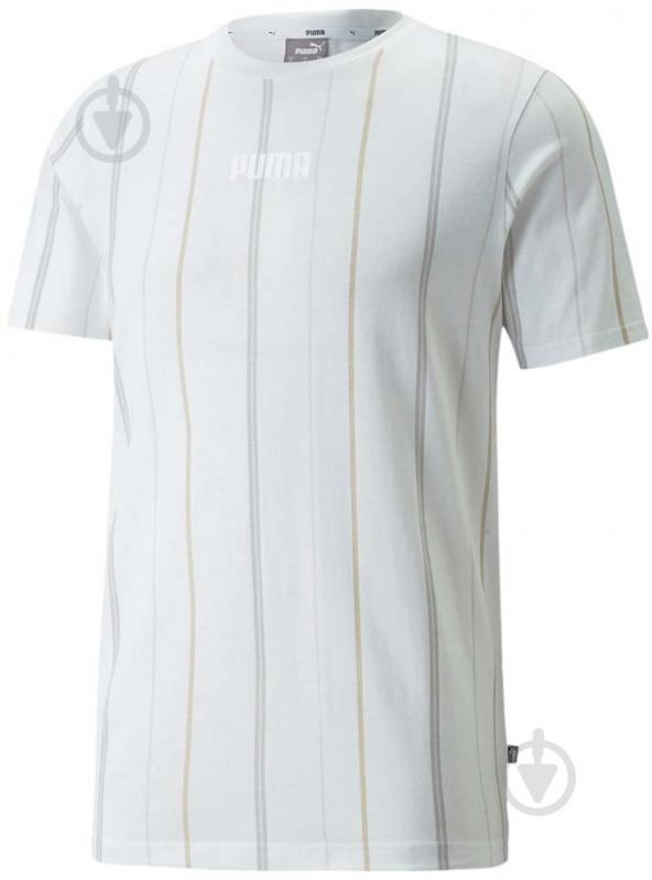 Футболка Puma MODERN BASICS STRIPE TEE 84740802 р.M белый - фото 4