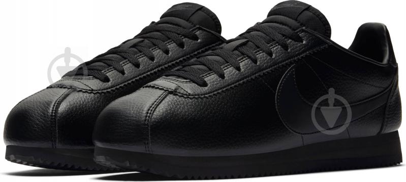 Кросівки чоловічі демісезонні Nike CLASSIC CORTEZ LEATHER 749571-002 р.44,5 чорні - фото 2