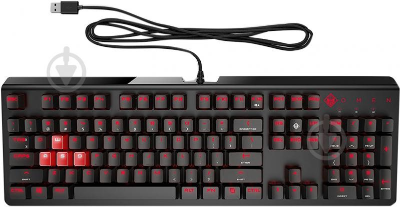 Клавиатура HP Omen 1100 (1MY13AA) black - фото 1 Клавиатура HP Omen 1100 (1MY13AA) black - фото 1
