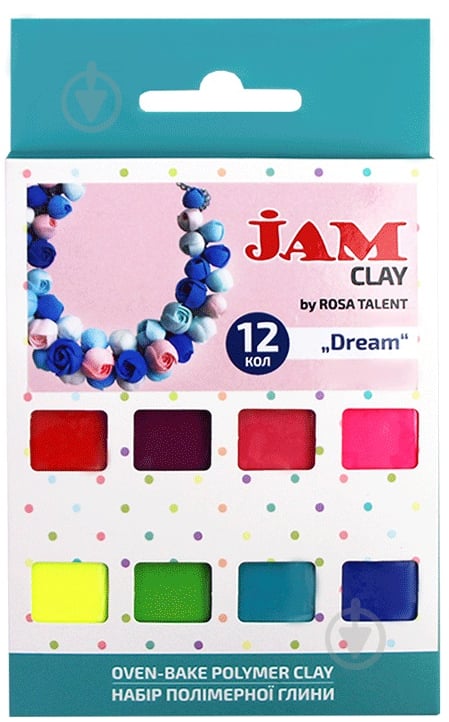 Пластика Jam Clay Dream 12 шт. 20 г - фото 1