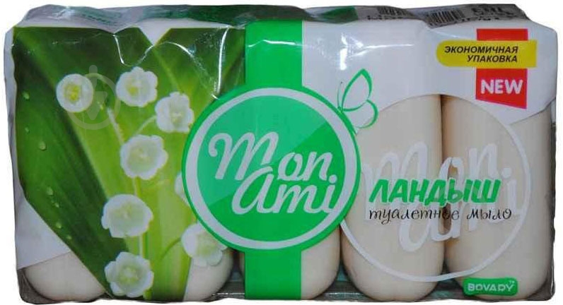 Мыло Mon Ami Ландыш 300 г 5 шт./уп. - фото 1