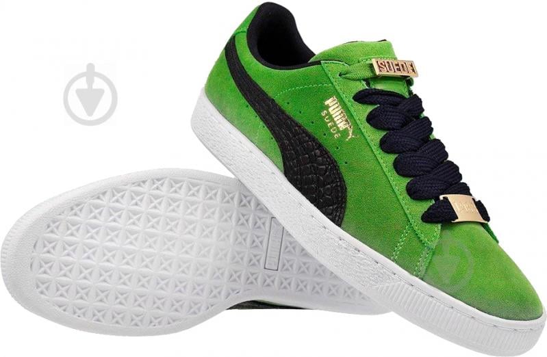 Кроссовки мужские демисезонные Puma Suede Classic BBOY Fabulous 36536203 р.41 зеленые - фото 1