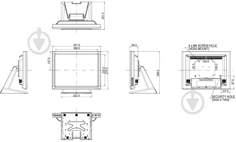 Монитор Iiyama ProLite 15" (T1531SR-B3) - фото 12