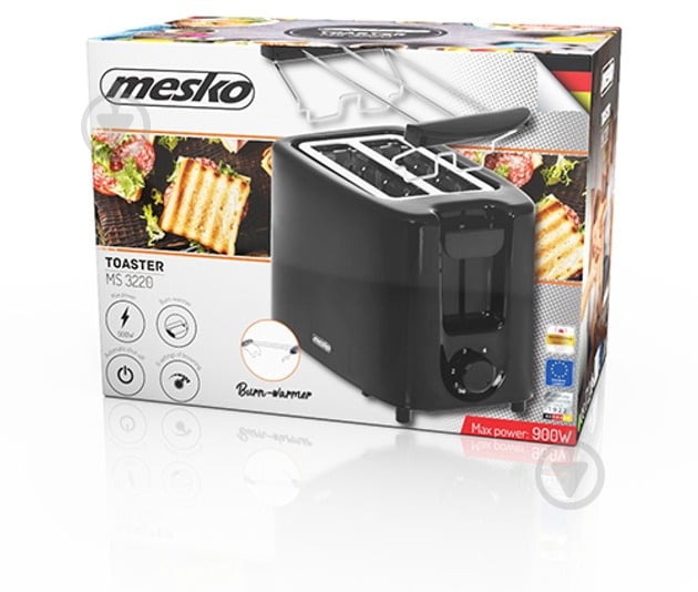 Тостер Mesko MS-3220 черный - фото 10
