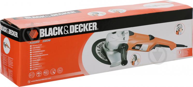 Болгарка (кутова шліфмашина) Black+Decker KG 2000-QS KG 2000 - фото 5