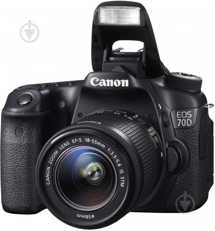 Фотоапарат Canon EOS 70D 18-55mm IS STM Kit black - фото 2