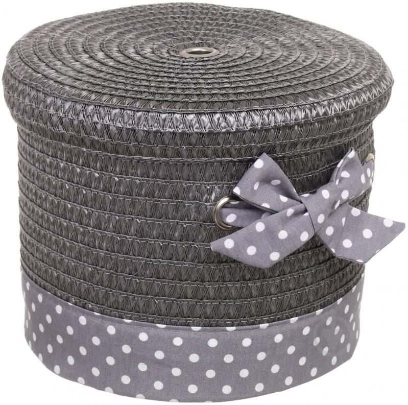 Кошик плетений з текстилем Tony Bridge Basket 30x29x24 см DSA16-6CD-3 - фото 1