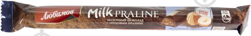 Молочний шоколад Любимов з горіховим праліне 38 г - фото 3