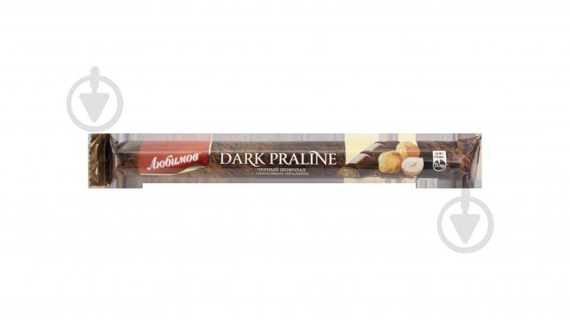 Шоколад Любимов чорний з горіховим праліне 38 г (4820075504229) - фото 5