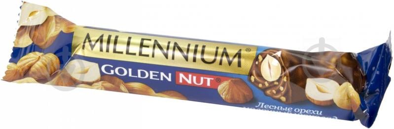 Молочный шоколад Millennium Golden Nut с цельными лесными орехами 40 г 40 г - фото 2