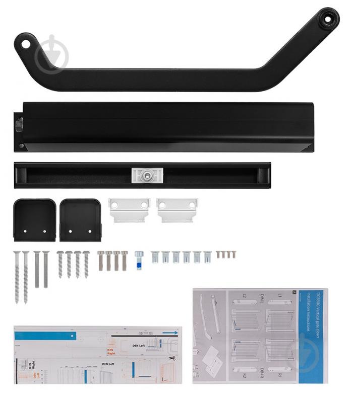 Доводчик дверной Abloy DC630G-LEFT SLD_ARM EN_6 для калиток вертикальный монтаж черный 150 кг - фото 6