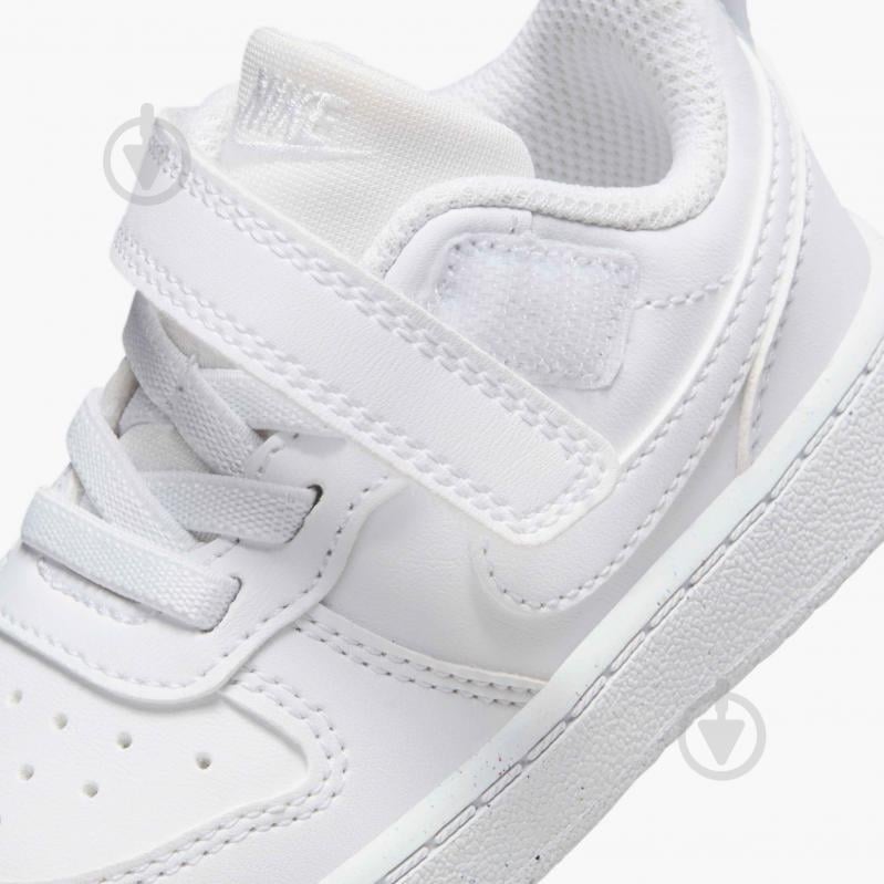 Кроссовки детские демисезонные Nike COURT BOROUGH LOW RECRAFT DV5458-106 р.22 белые - фото 9