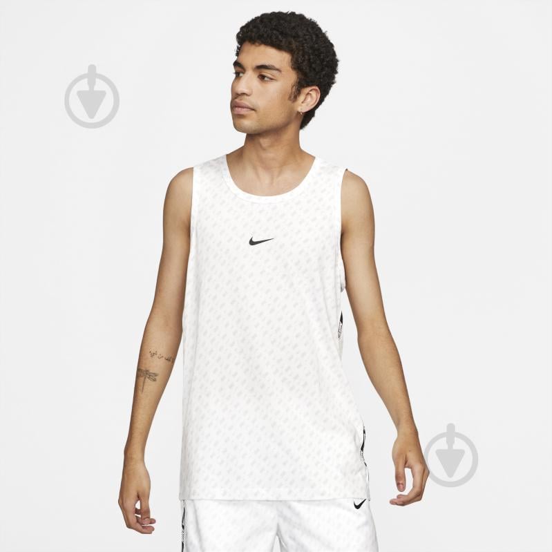 Майка Nike M NSW REPEAT TANK PRNT DD3553-100 р.2XL белый - фото 1