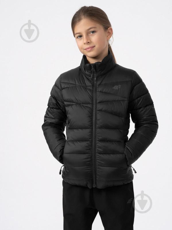 Куртка для дівчаток 4F DOWN JACKET F219 4FJAW23TDJAF219-21S чорна - фото 2