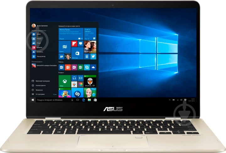 Ноутбук Asus UX461FA-E1142T 14" (90NB0K12-M02880) gold - фото 1