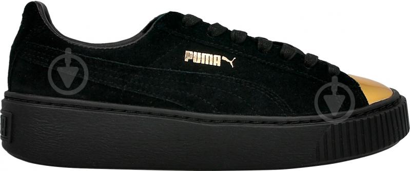 Кросівки жіночі демісезонні Puma Suede Platform Gold 36222202 р.37 чорні - фото 2