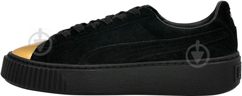 Кросівки жіночі демісезонні Puma Suede Platform Gold 36222202 р.37,5 чорні - фото 3