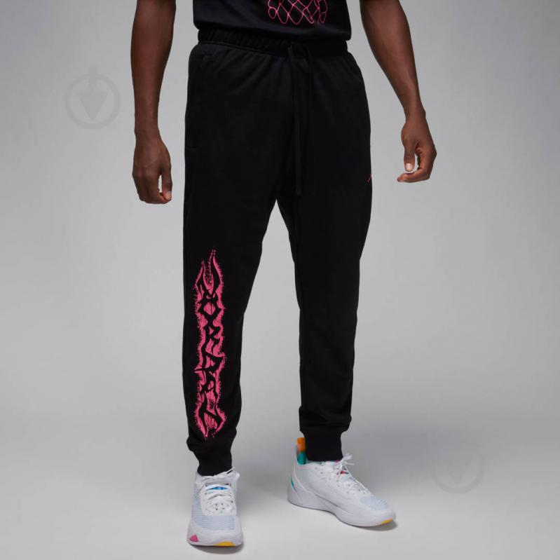 Штани Jordan M J DF SPRT FLC GFX PANT FN5814-010 р. 3XL чорний - фото 1