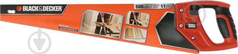 Пила по дереву 500 мм Black+Decker BDHT0-20169 - фото 3