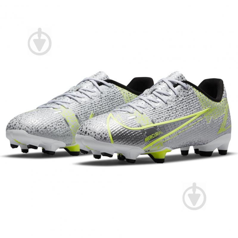 Бутсы Nike JR VAPOR 14 ACADEMY FG/MG CV0811-107 р.29,5 белый - фото 1