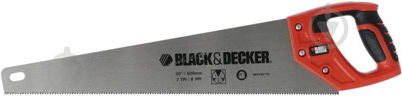 Пила по дереву 500 мм Black+Decker BDHT0-20173 - фото 1