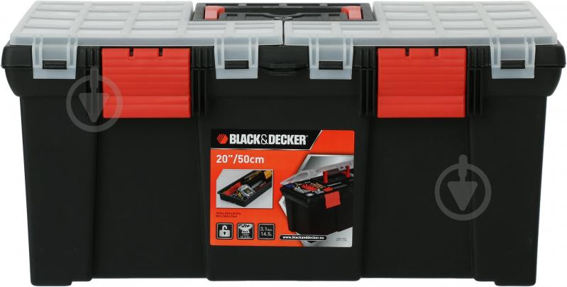 Ящик для ручного инструмента Black+Decker 20" BDST1-70582 - фото 1 Ящик для ручного инструмента Black+Decker 20" BDST1-70582 - фото 1