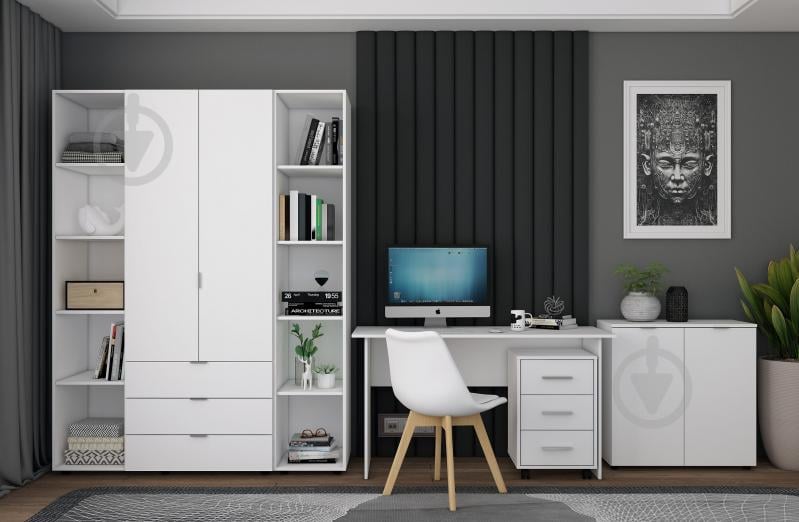 Комод Doros Рон 3 800x810x380 мм белый/белый - фото 3 Комод Doros Рон 3 800x810x380 мм белый/белый - фото 3