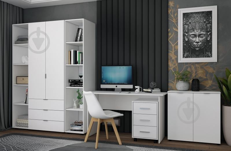 Комод Doros Рон 3 800x810x380 мм белый/белый - фото 4 Комод Doros Рон 3 800x810x380 мм белый/белый - фото 4