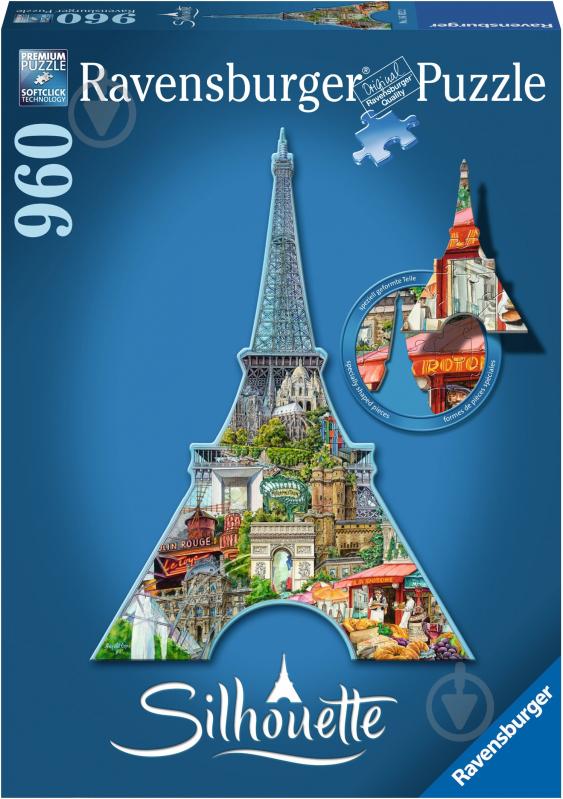 Пазл Ravensburger Ейфелева вежа (силует) RSV-161522 - фото 1