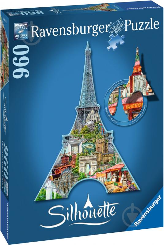 Пазл Ravensburger Ейфелева вежа (силует) RSV-161522 - фото 2
