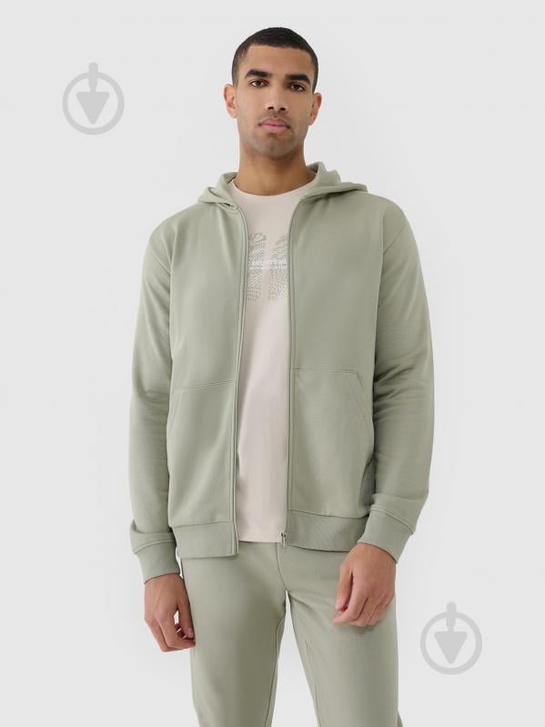 Джемпер 4F SWEATSHIRT M1584 4FWSS25TSWSM1584-44S р.3XL зелений - фото 3 Джемпер 4F SWEATSHIRT M1584 4FWSS25TSWSM1584-44S р.3XL зелений - фото 3