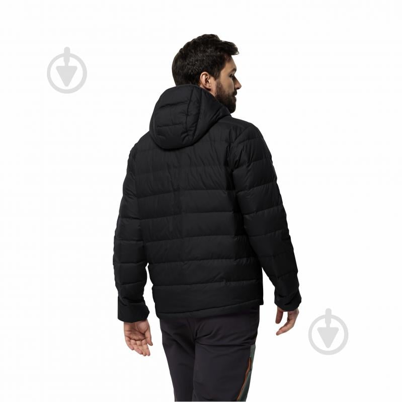 Куртка мужская демисезонная Jack Wolfskin ATHER DOWN HOODY M RDS 1207671_6000 р.4XL черная - фото 4