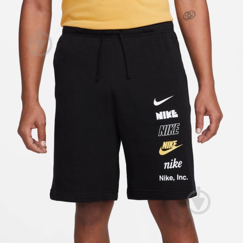 Шорты Nike CLUB+ FT SHORT MLOGO FB8830-010 р. XL черный - фото 1