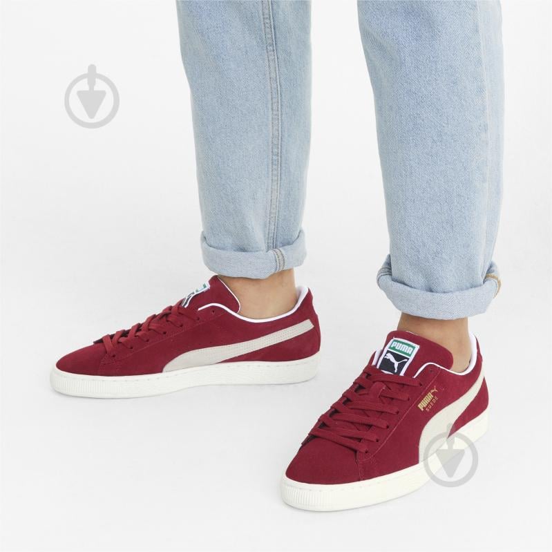 Кросівки чоловічі демісезонні Puma SUEDE CLASSIC XXI 37491506 р.47 червоно-білі - фото 4