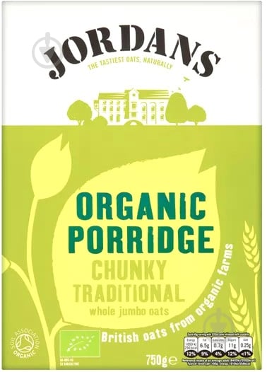 Пластівці вівсяні Jordans органічні 750 г - фото 1 Пластівці вівсяні Jordans органічні 750 г - фото 1