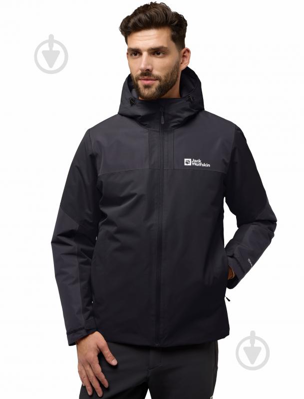 Куртка мужская демисезонная Jack Wolfskin JASPER INS JKT M A61872_6000 р.S черная - фото 1 Куртка мужская демисезонная Jack Wolfskin JASPER INS JKT M A61872_6000 р.S черная - фото 1